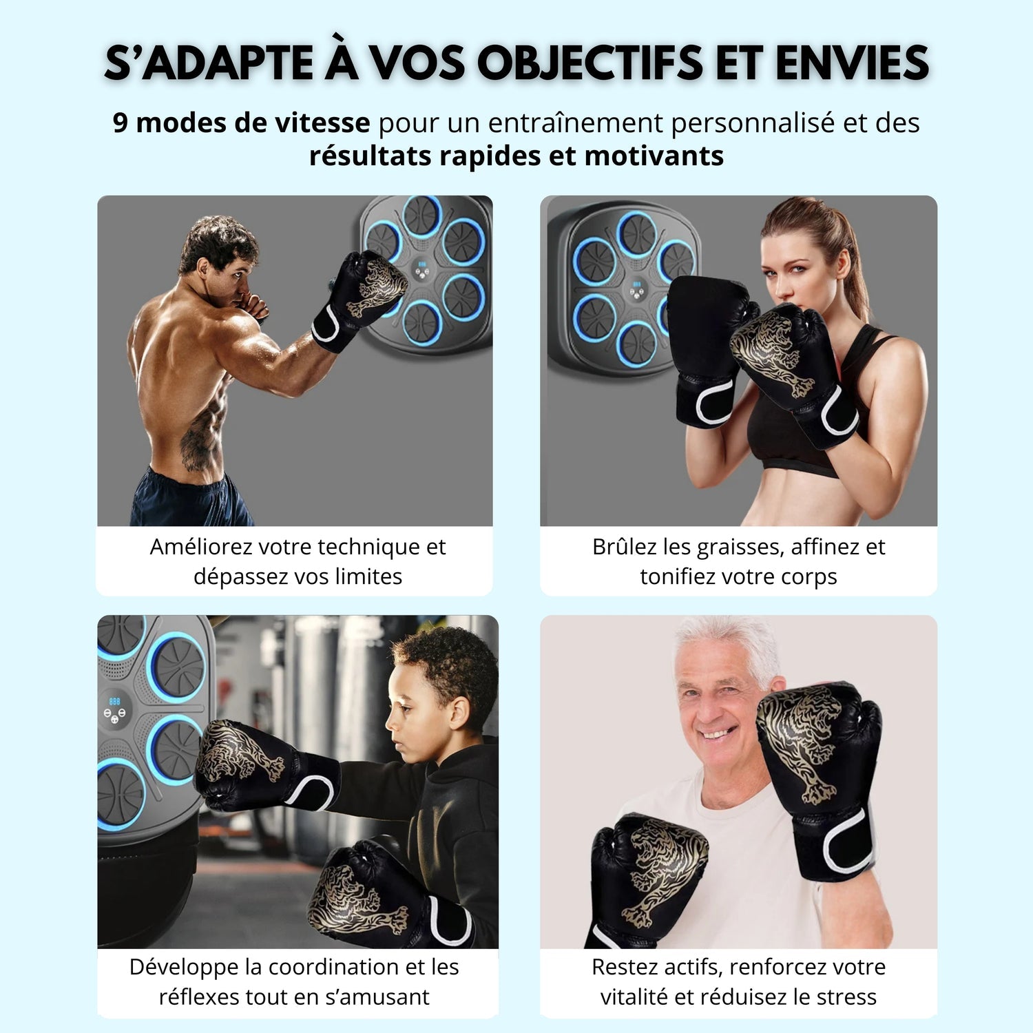 Machine à musique Boxing : brûleur de graisse super efficace