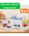 BN - Mixeur - Moulinex 4 en 1 ( mixeur tomate - mixeur fruit - mixeur à sec - hachoir )