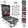 bk-Mallette à outils 499 pièces ensemble d'outils de réparation à domicile à 4 couches en aluminium