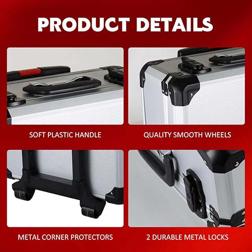 ci -Mallette à outils 499 pièces ensemble d'outils de réparation à domicile à  4 couches en aluminium