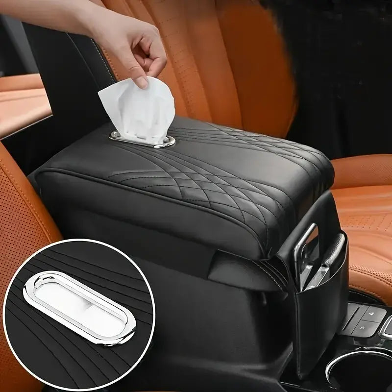 Coussin d'accoudoir avec boîte à mouchoirs et sac de rangement - BJ